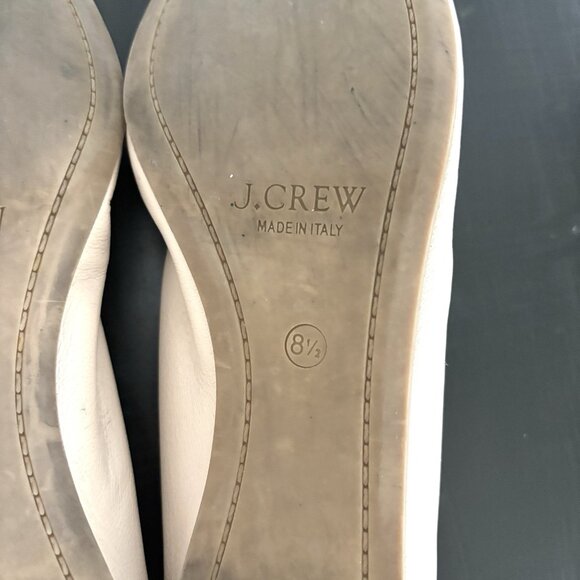 J.Crew Anya Nude Ballet Flat Slip-On Leather Shoes Women’s Size 8.5 - Picture 8 of 10